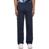 NICHOLAS DALEY NAVY 70S TROUSERS