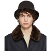Loro Piana Grey Cityleisure Cashmere Bucket Hat In Hd44 Dark Brown