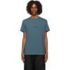 MAISON MARGIELA BLUE DISTORTED LOGO T-SHIRT