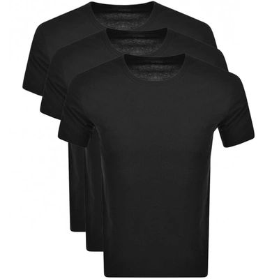 Hugo Boss Boss Triple Pack Crew Neck T Shirts Black