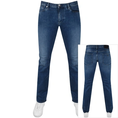 Armani Collezioni Emporio Armani J45 Regular Jeans Mid Wash Blue
