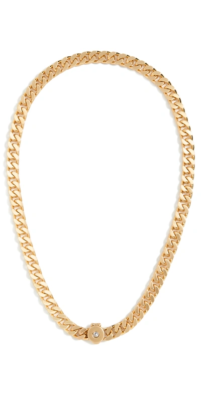 Demarson Luca Chain Necklace, Gold In Satin Gold