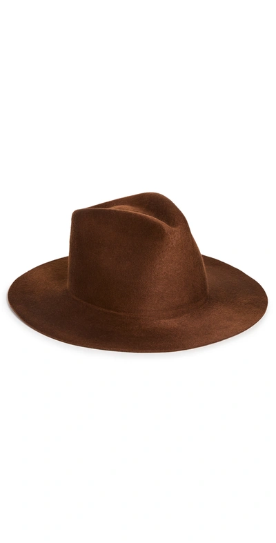 Janessa Leone Kit Hat In Oak