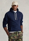 Polo Ralph Lauren Zip-up Hooded Sweatshirt In Cotton-polyester Blend In Blue