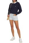 Frame French Cotton-terry Sweatshirt In Navy