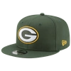 New Era Men's Green Green Bay Packers Field Patch 59fifty Fitted Hat In Green/white