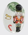 Vietri Nutcrackers Small Oval Platter
