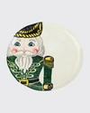 Vietri Nutcrackers Green Dinner Plate