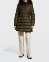 Moncler Gie Long Puffer Jacket In Miscellaneous