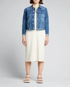 L'agence Janelle Slim Raw-edge Jacket In Shasta
