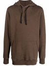 Alyx Brown Painterly-print Long-sleeved Hoodie In Brown