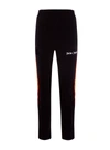 Palm Angels Rainbow-stripe Chenille Track Pants In Nero