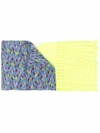 M Missoni Multicoloured Zigzag Knitted Scarf In Multicolor