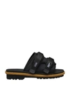 Moncler Genius 2 Moncler 1952 X Suicoke Moto Mountain Sandals Black In Black
