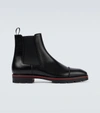 CHRISTIAN LOUBOUTIN MELON LEATHER CHELSEA BOOTS,P00632382