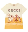 GUCCI PRINTED COTTON JERSEY T-SHIRT,P00617610