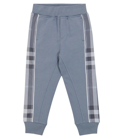 Burberry Boys' Graham Check Panel Jogger Pants - Little Kid, Big Kid In Blue