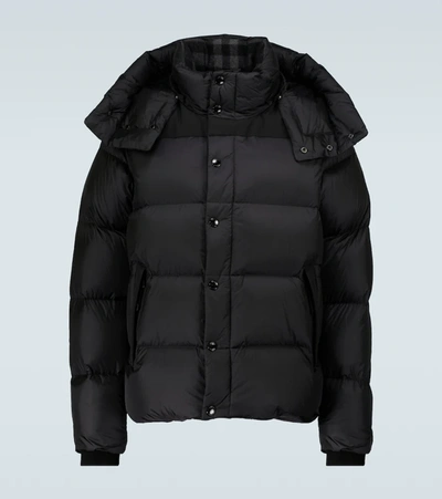 Burberry Detachable-sleeve Puffer Jacket In Black