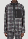BURBERRY BURBERRY CHECK PATTERNED ZIPPED JACKET