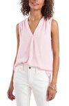 Vince Camuto Rumpled Satin Blouse In Pink Iris