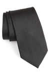 Nordstrom Men's Shop Solid Silk Tie In Black