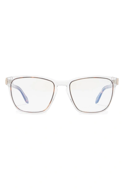 Quay Hardwire 50mm Blue Light Filtering Glasses In Clear Tortoise