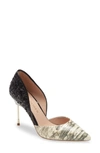 Kurt Geiger Bond 90 D'orsay Pump In Black/ White Multi