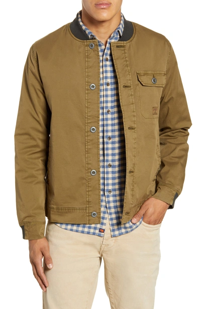 Jeremiah Lukas Stretch Cotton Bomber Jacket In Combat