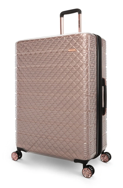 Vacay Glamour 20" Hardside Spinner Suitcase In Rose Gold
