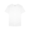 Paige Cash Crewneck Cotton-blend T-shirt In White