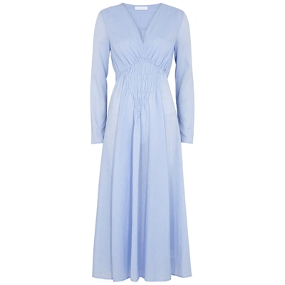 Merlette Brandaris Blue Cotton Midi Dress