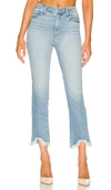 Jonathan Simkhai Standard River Organic Cotton Blend High Waist Straight Leg Jeans In Blue