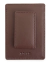 Royce New York Magnetic Money Clip Wallet In Brown