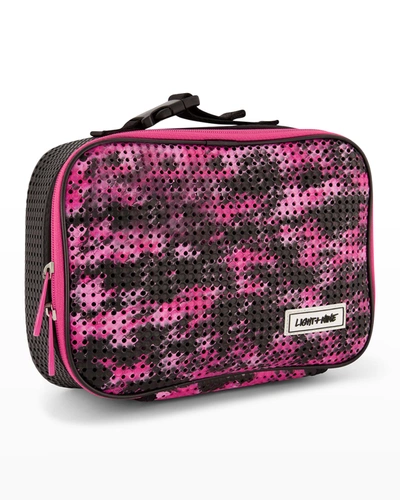 Light+nine Kid's Lunch Tote In Pink Camo