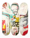 THE SKATEROOM BASQUIAT UNTITLED ROTTERDAM BY JEAN-MICHEL BASQUIAT SKATEBOARD WALL ART, SET OF 3,PROD245860171