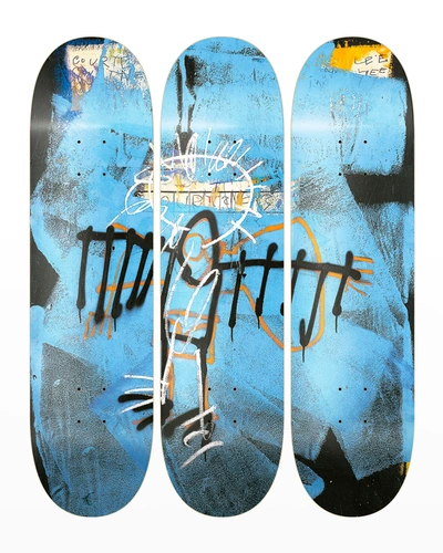 The Skateroom Basquiat Untitled Angel By Jean-michel Basquiat Skateboard Wall Art, Set Of 3