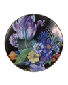 Mackenzie-childs Flower Market Dinner Plate In Black