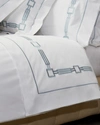 Signoria Firenze Retro King Flat Sheet In Wilton Blue