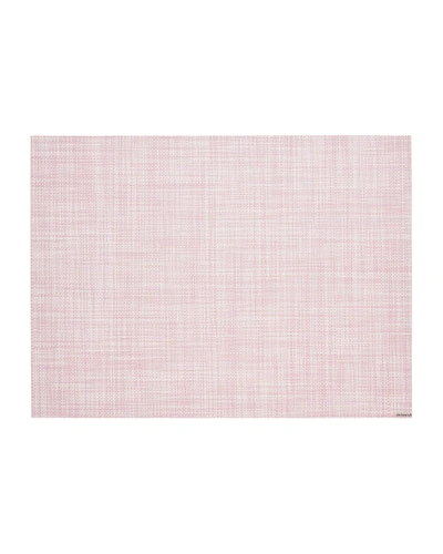 Chilewich Mini Basketweave Placemat, 14" X 19" In Blush