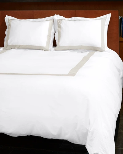 Signoria Firenze Aida King Duvet Cover In White/pearl