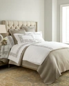 Sferra King Plumes Embroidered Sham In Gray