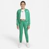 Nike Sportswear Big Kids' Tracksuit In Roma Green,white