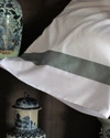 Signoria Firenze Aida Pillowcases Pair In White/wilton Blue