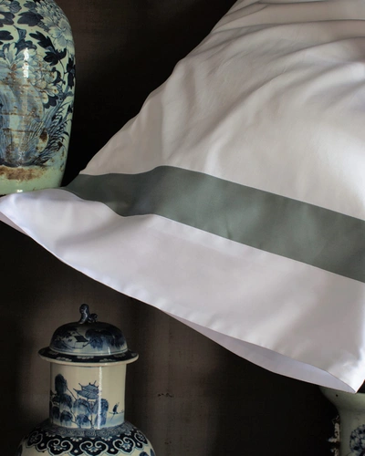 Signoria Firenze Aida Pillowcases Pair In White/wilton Blue