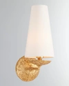 Aerin Fontaine Single Sconce In Gold