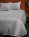 Signoria Firenze Siena King Quilted Coverlet In Silver Moon
