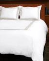 Signoria Firenze Aida Queen Duvet Cover In White/pearl