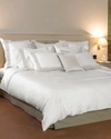 Signoria Firenze Aida Queen Flat Sheet In White/pearl