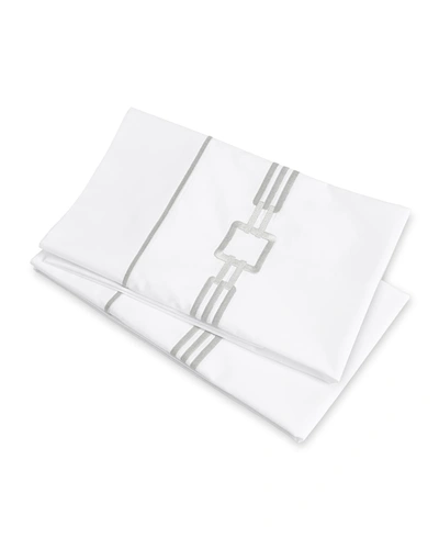 Signoria Firenze Retro King Pillowcases, Set Of 2 In Dark Pearl