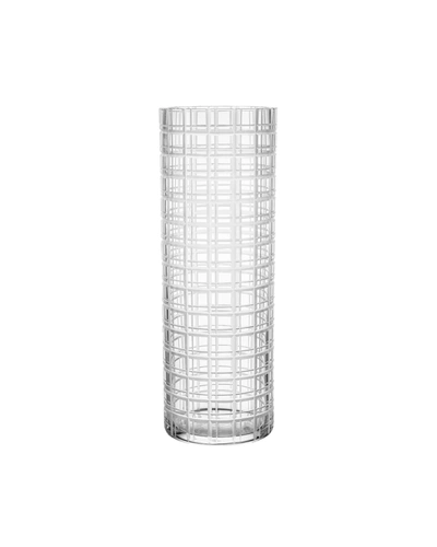 Orrefors Cut In Number Checker Vase, Large